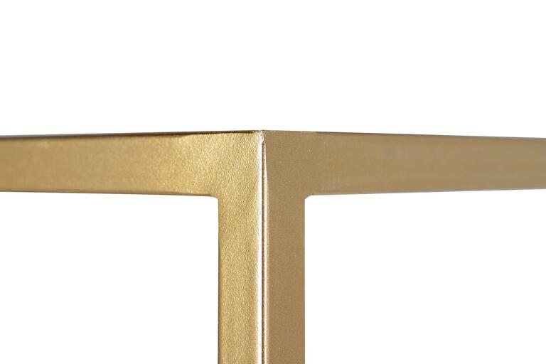 ESTANTERIA METAL DORADA BALDAS CRISTAL 60x42x174CM