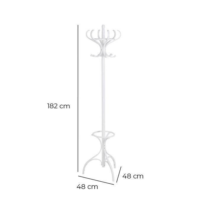 Thonet Poplar Coat Rack White 48 x 48 x 182 cm