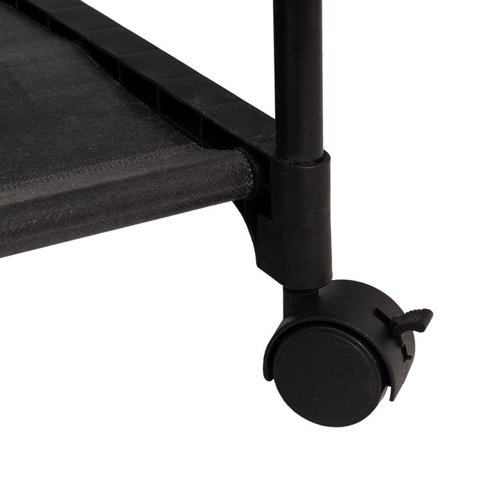 Metal-Black Fabric Coat Rack 84 X 43 X 156 Cm