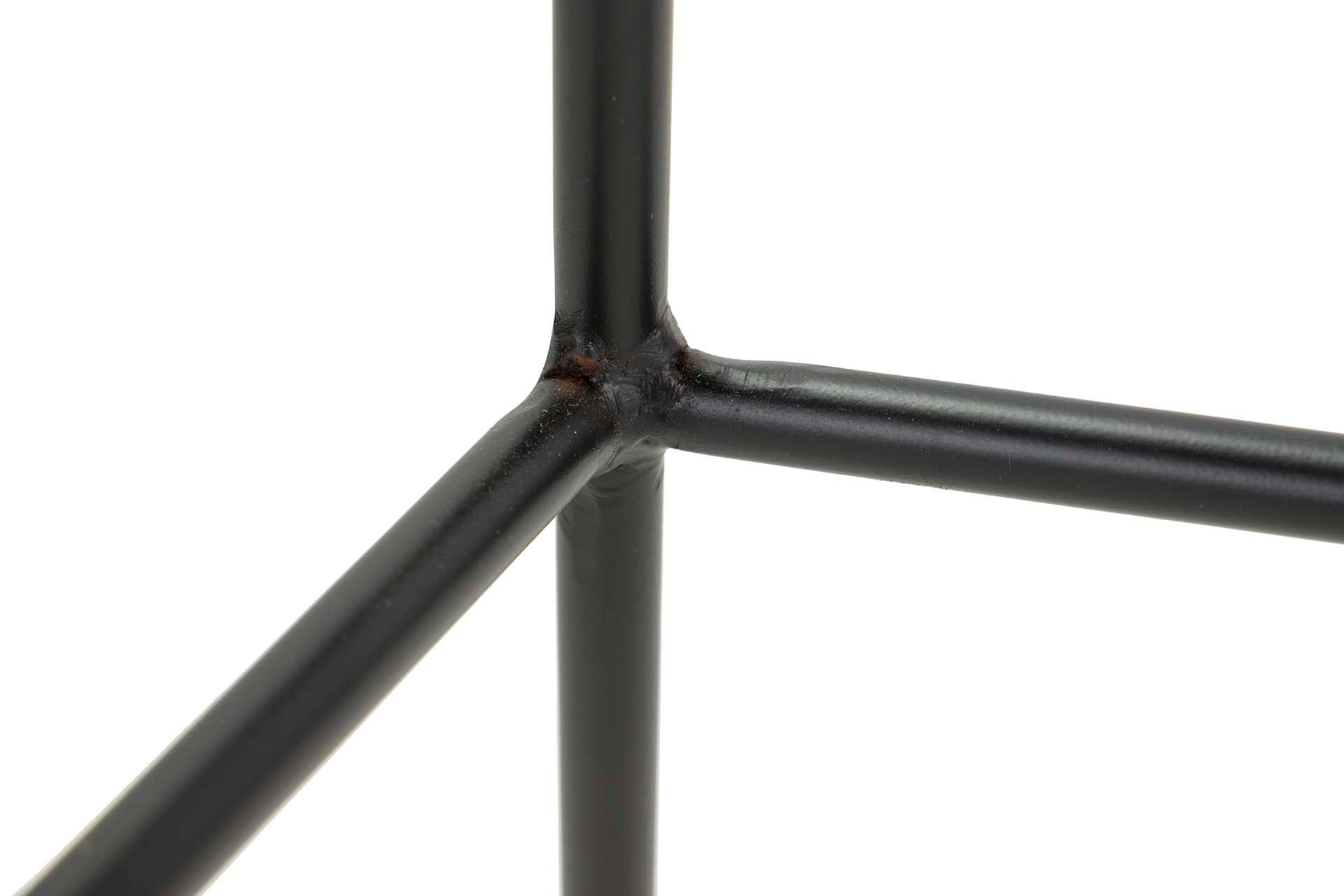 NATURAL BLACK SYNTHETIC RATTAN STOOL 53x58x109CM