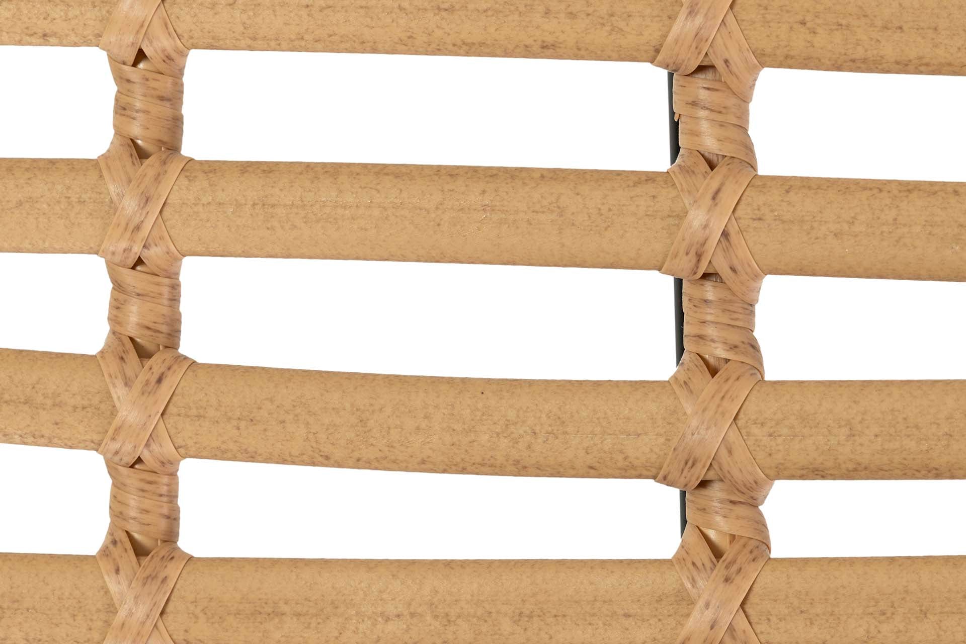 NATURAL BLACK SYNTHETIC RATTAN CHAIR 87x63x79 CM