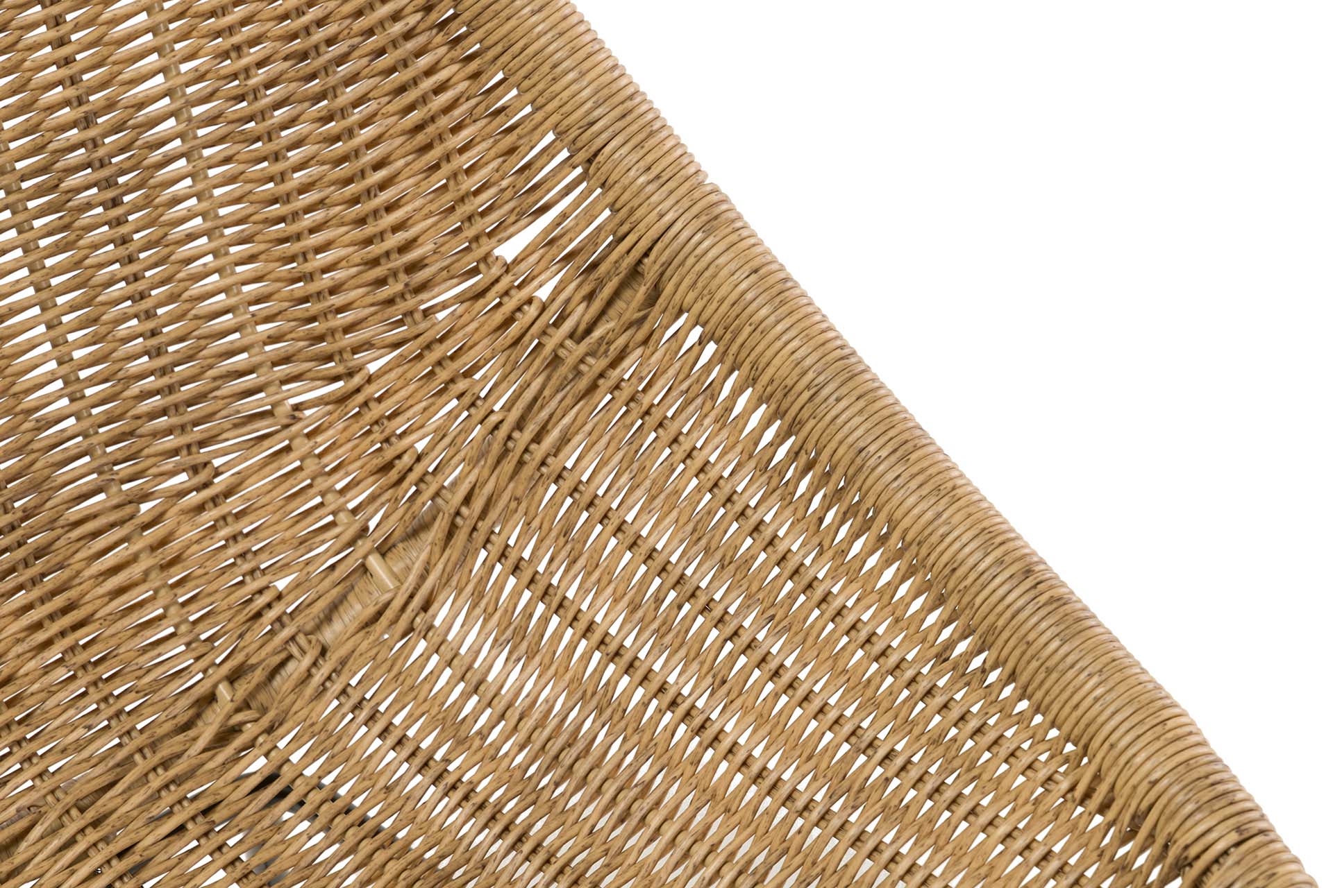 NATURAL BLACK SYNTHETIC RATTAN CHAIR 52x62x84 CM