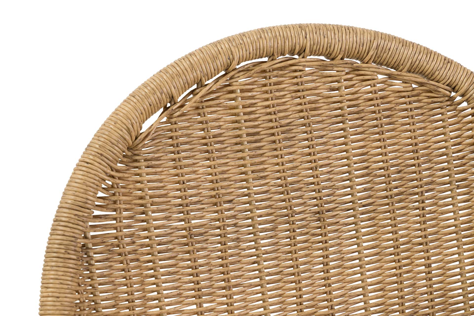 NATURAL BLACK SYNTHETIC RATTAN CHAIR 52x62x84 CM