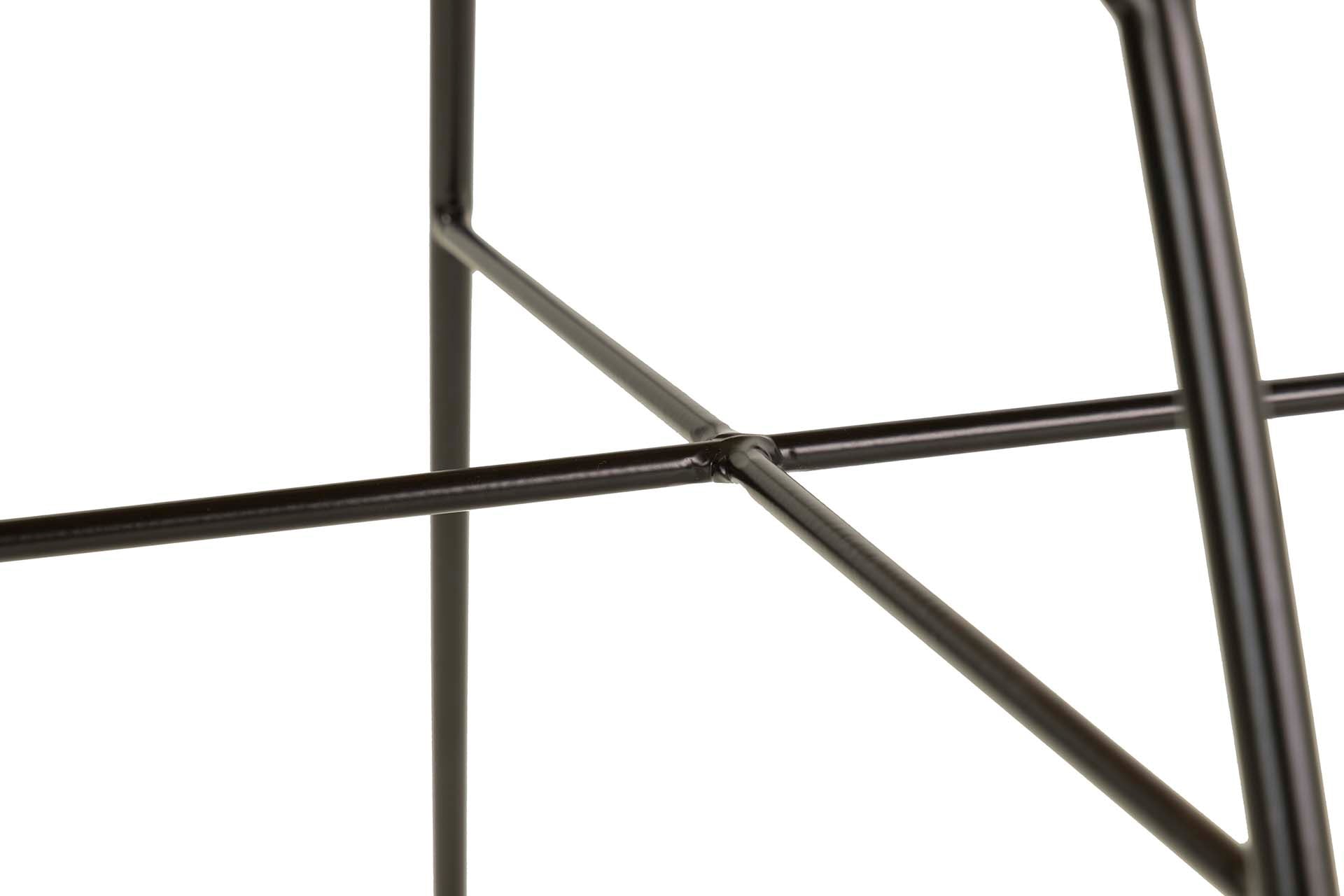 NATURAL BLACK SYNTHETIC RATTAN CHAIR 52x62x84 CM