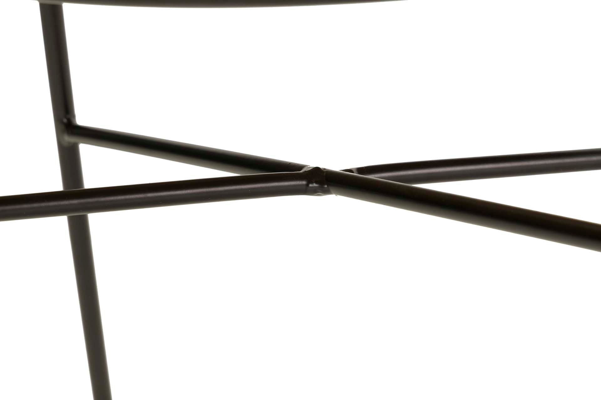 NATURAL BLACK SYNTHETIC RATTAN CHAIR 58x57x78 CM