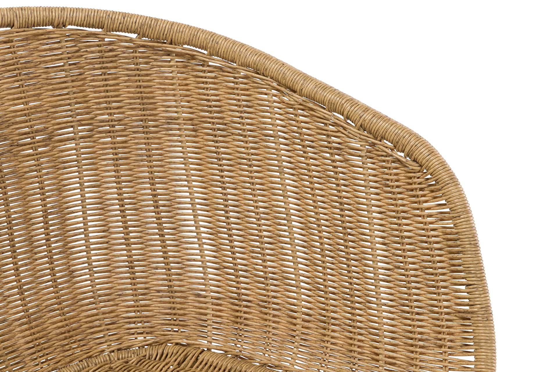 NATURAL BLACK SYNTHETIC RATTAN CHAIR 58x57x78 CM