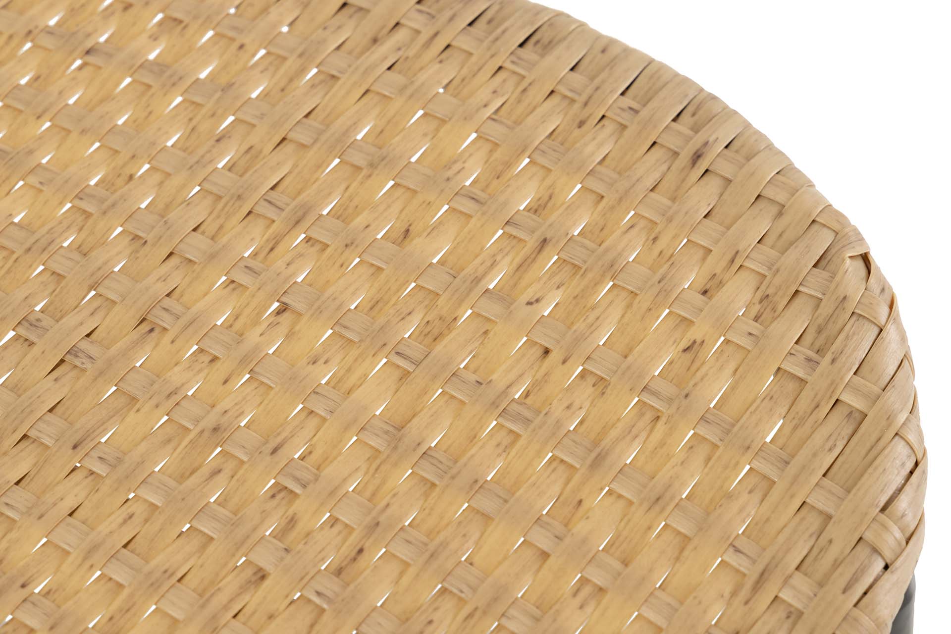 NATURAL BLACK SYNTHETIC RATTAN CHAIR 47x58x86 CM