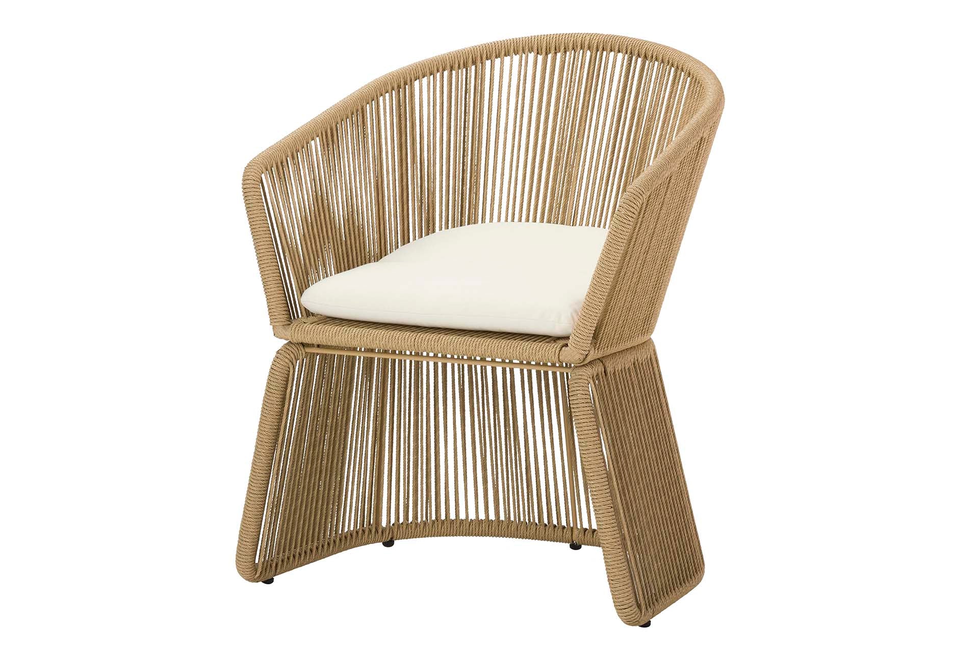 NATURAL SYNTHETIC RATTAN ARMCHAIR 59x68x83 CM