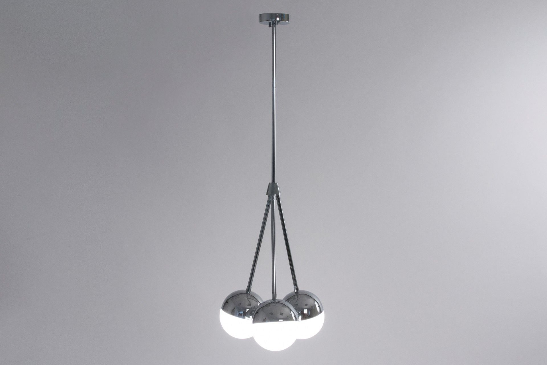 LAMPARA TECHO METAL LED 36x36x104 CM