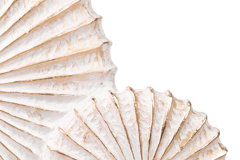 FIGURA CONCHA DECORACION RESINA 33x10x33 CM