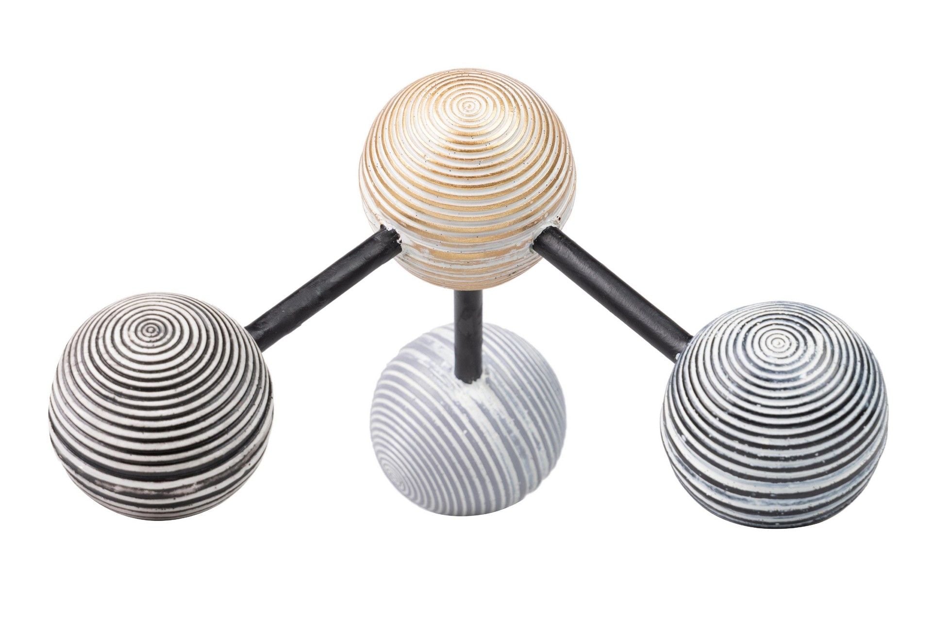 FIGURA DECORACION RESINA ABSTRACTA 21x21x12 CM