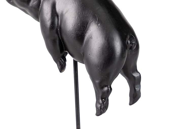 PIG FIGURE WITH WINGS RESIN DECORATION 15x14x32 CM