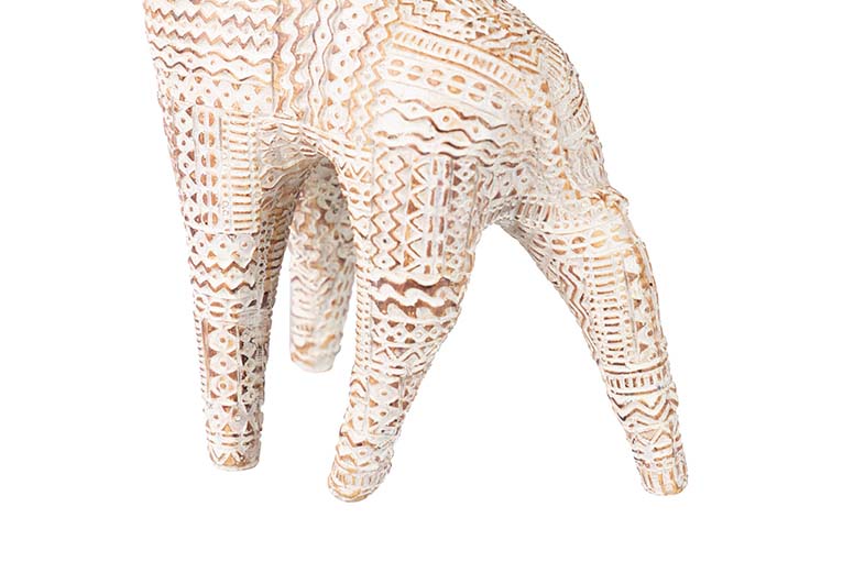 FIGURA JIRAFA DECORACION RESINA 23x10x34 CM