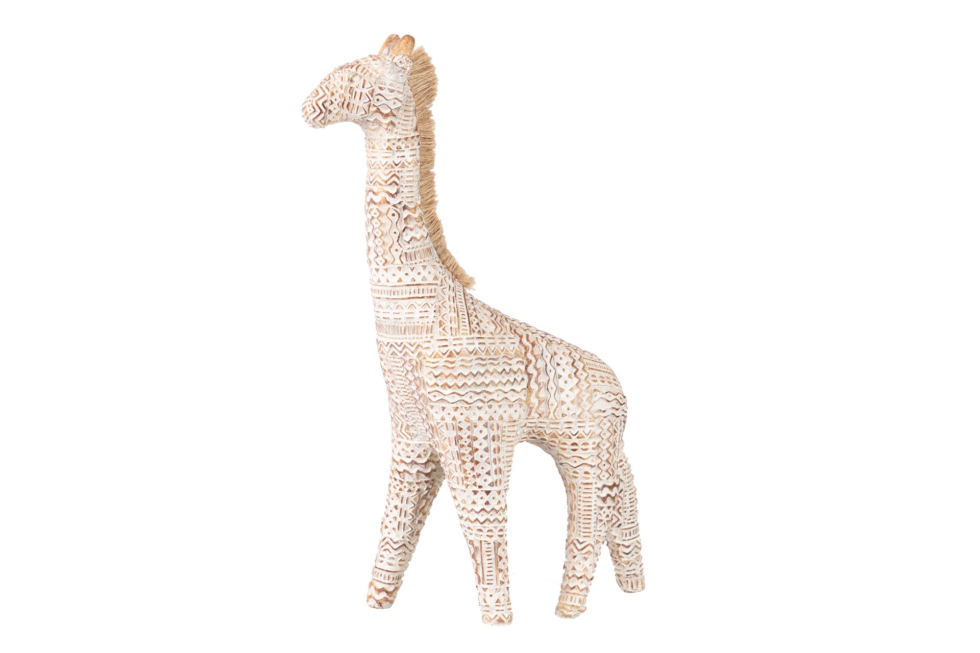 FIGURA JIRAFA DECORACION RESINA 23x10x34 CM