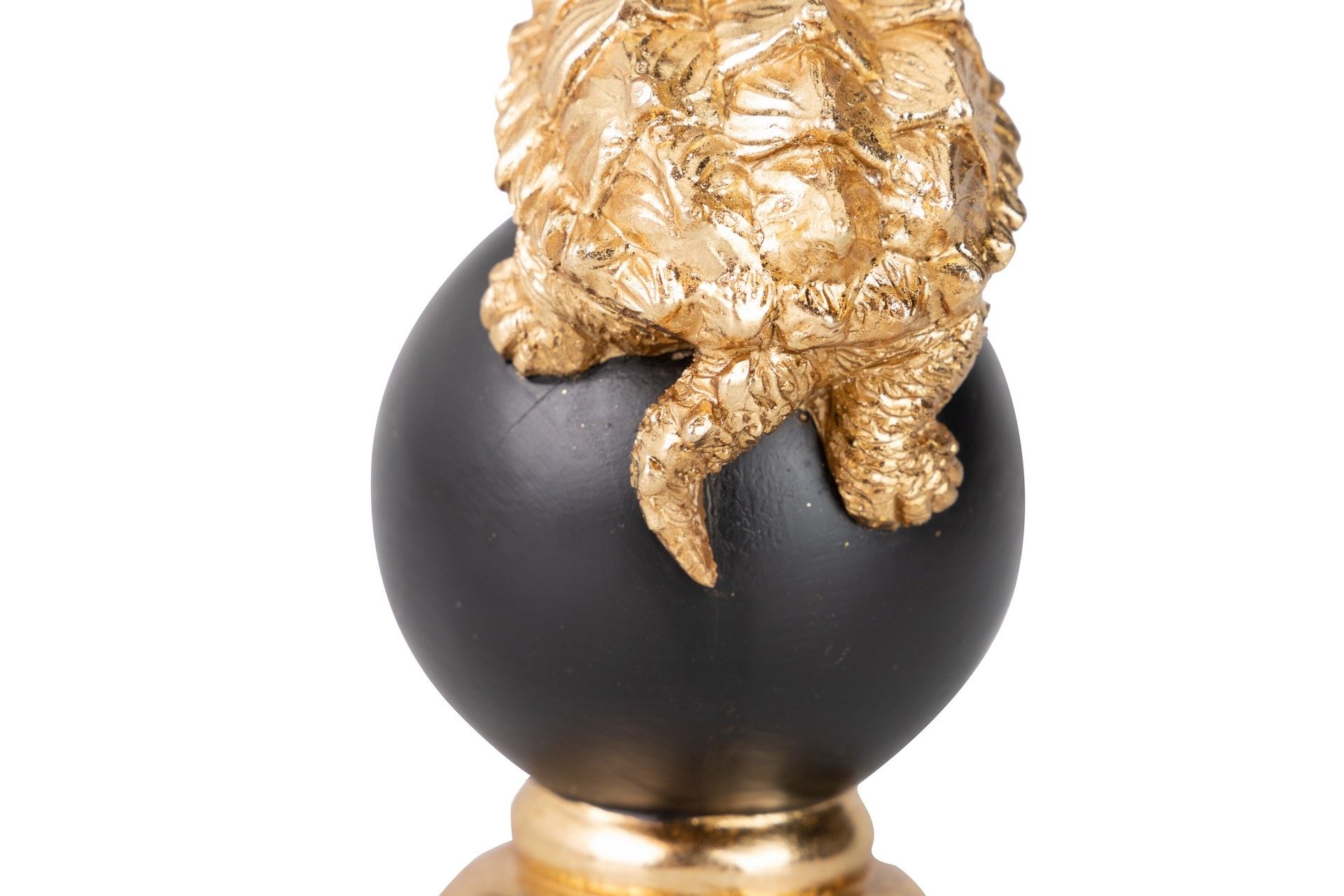 TARTARUGA FIGURA BOLA DECORAÇÃO RESINA 10x8x15 CM