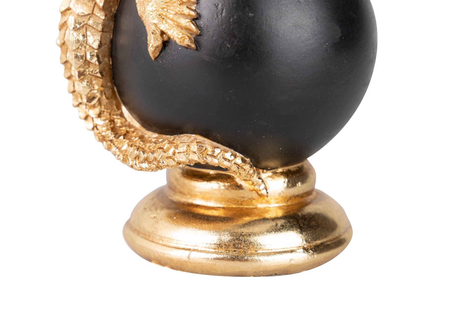 LIZARD FIGURE BALL RESIN DECORATION 10x8x15 CM