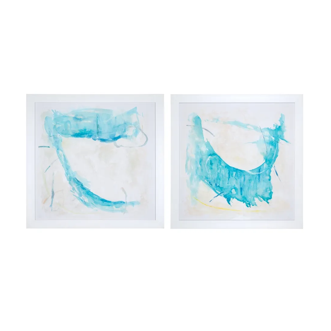 CUADRO ABSTRACTO TURQUESA LIENZO 113 X 2,80 X 113 CM