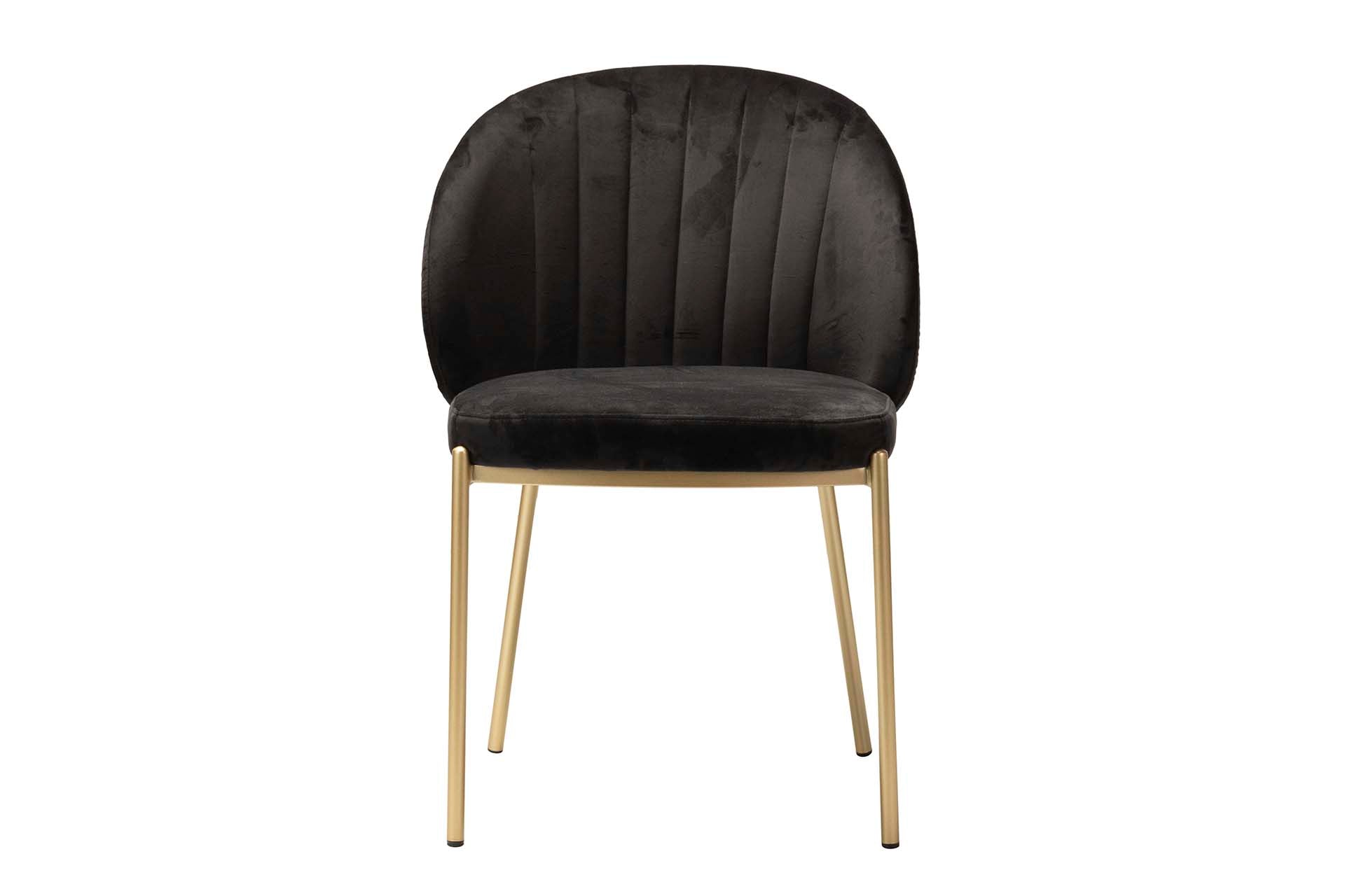 SILLA VELVET NEGRO LALI 57x55x80 CM - Min.2 uds