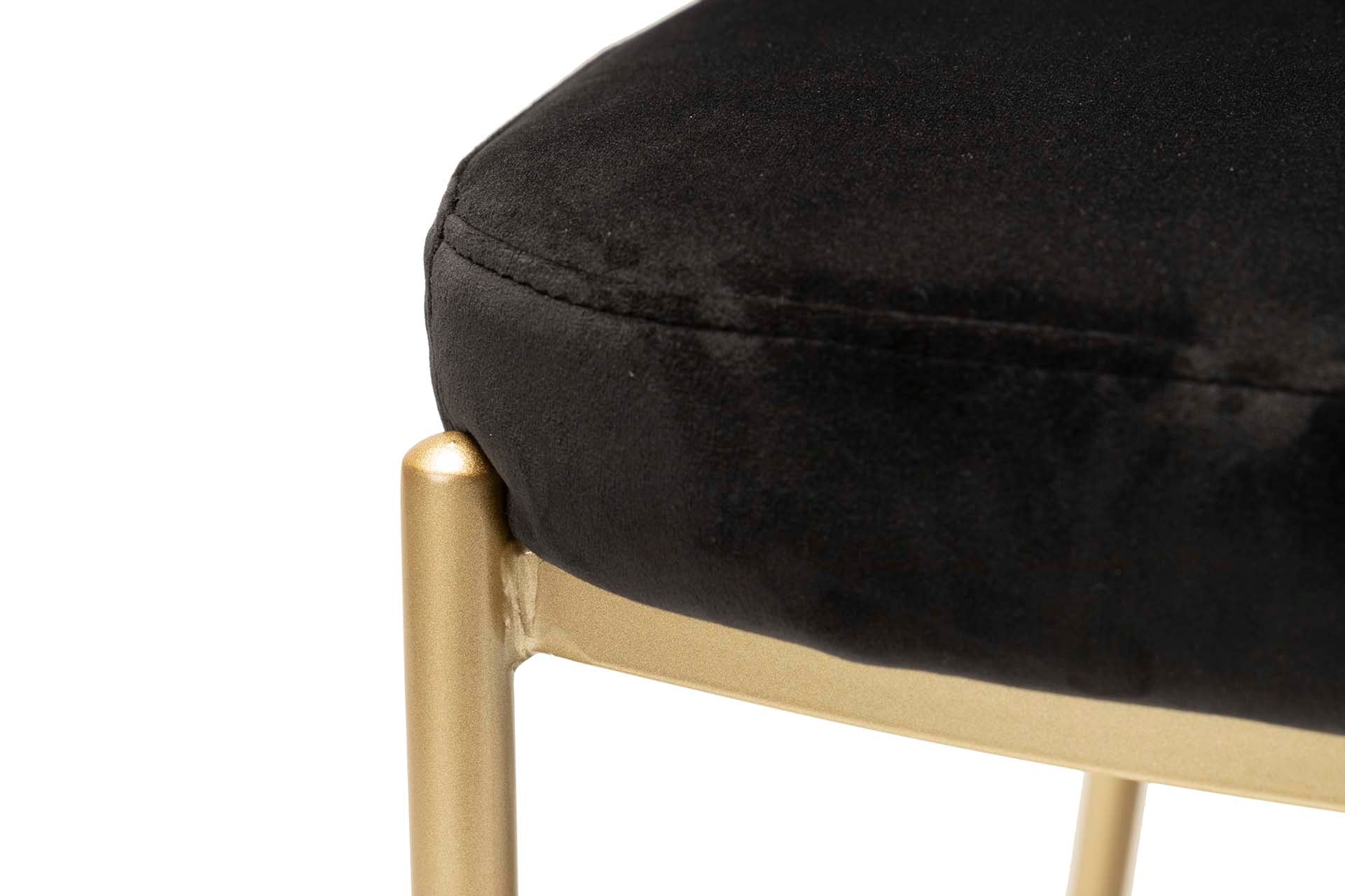 SILLA VELVET NEGRO LALI 57x55x80 CM - Min.2 uds