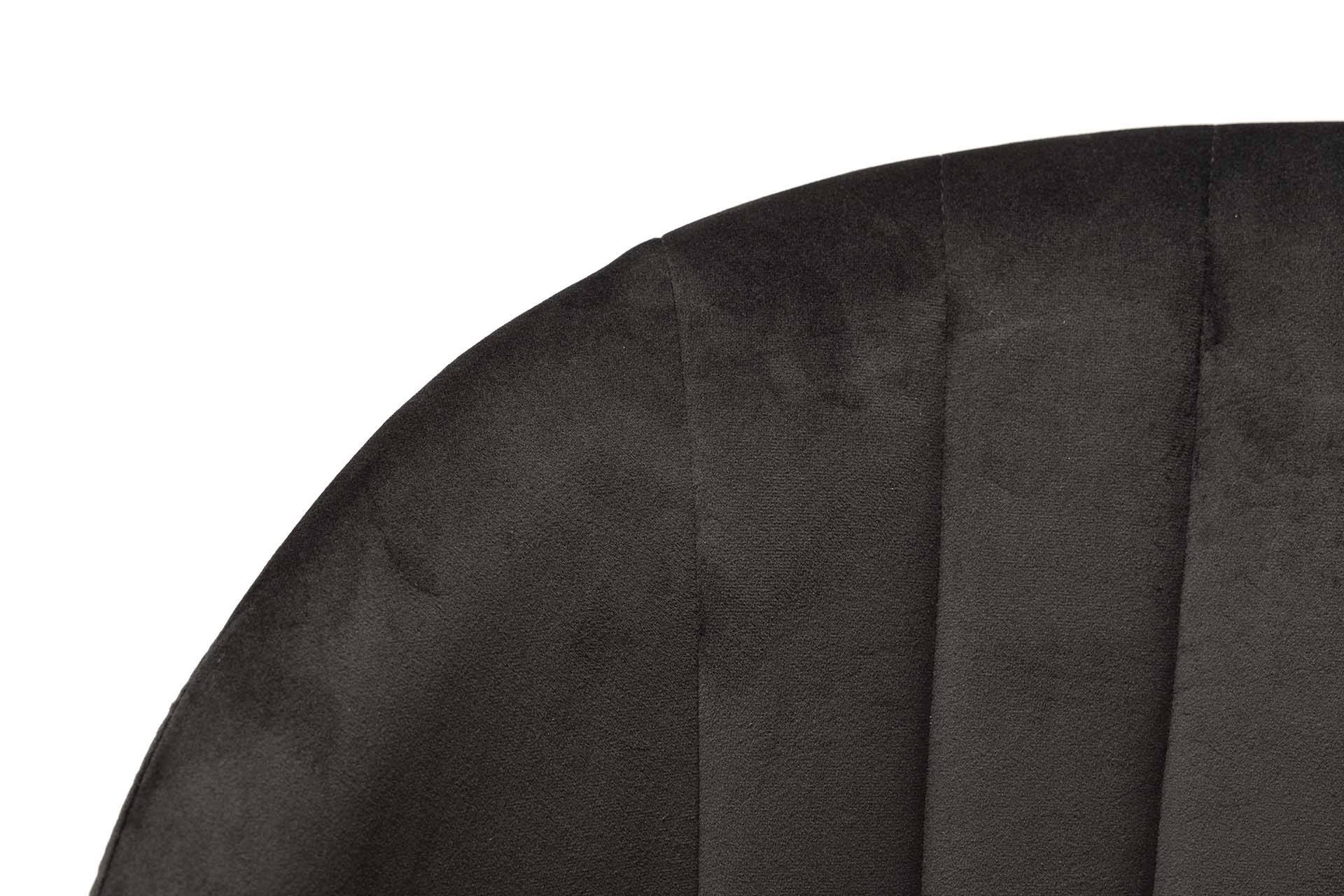 SILLA VELVET NEGRO LALI 57x55x80 CM - Min.2 uds