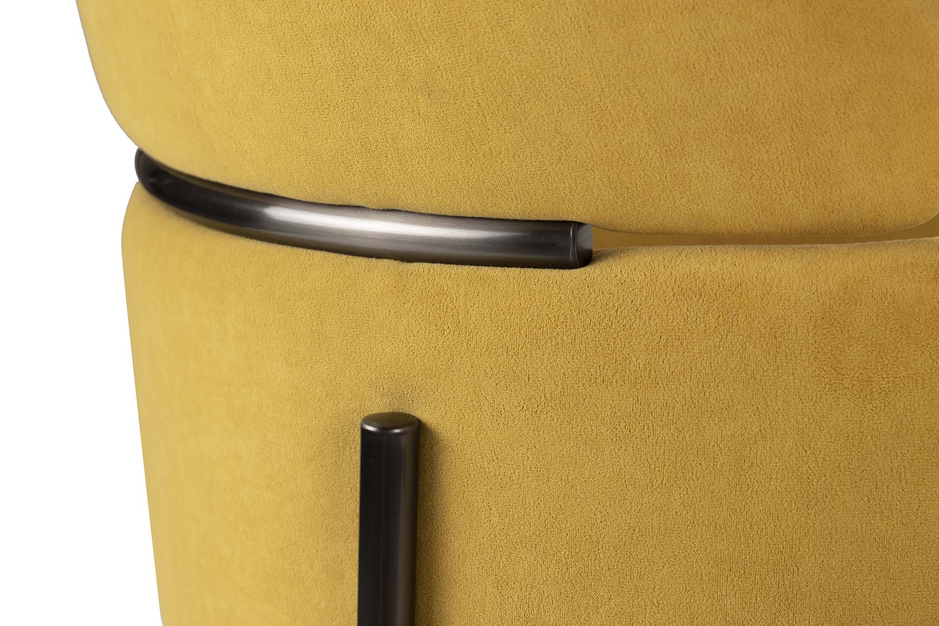 SILLA VELVET AMARILLO ROYAL 57x58x78 CM