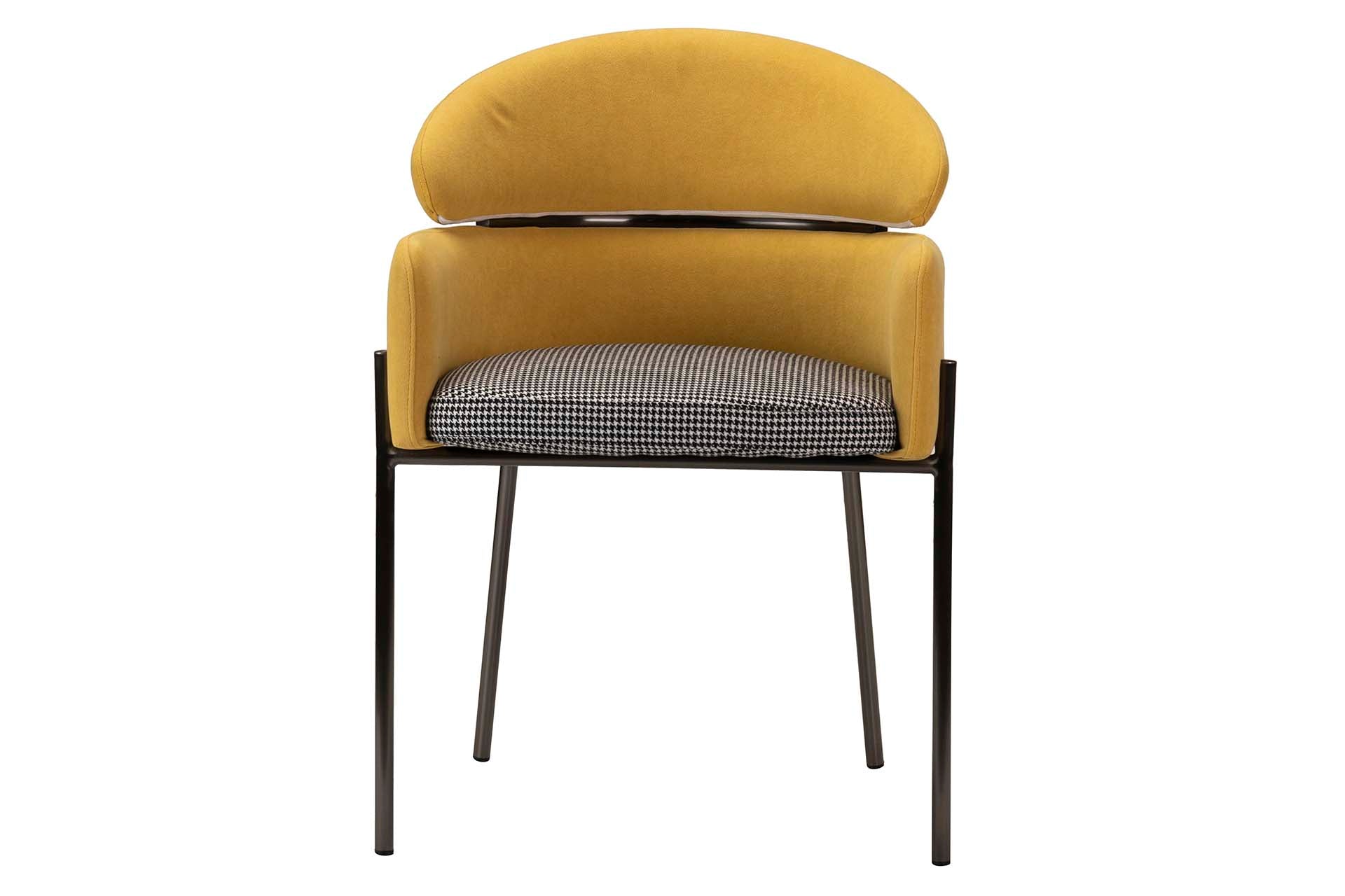 SILLA VELVET AMARILLO ROYAL 57x58x78 CM