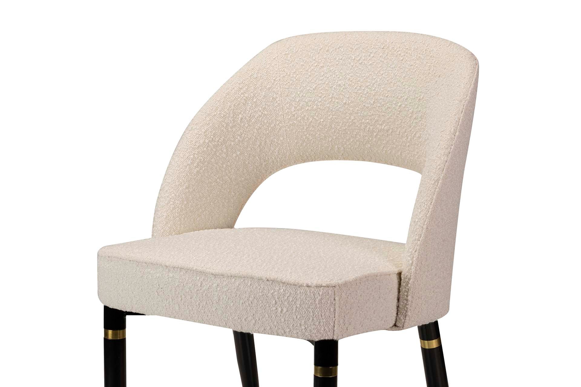 SILLA BOUCLE BEIGE HOUSTON 56x58x83 CM