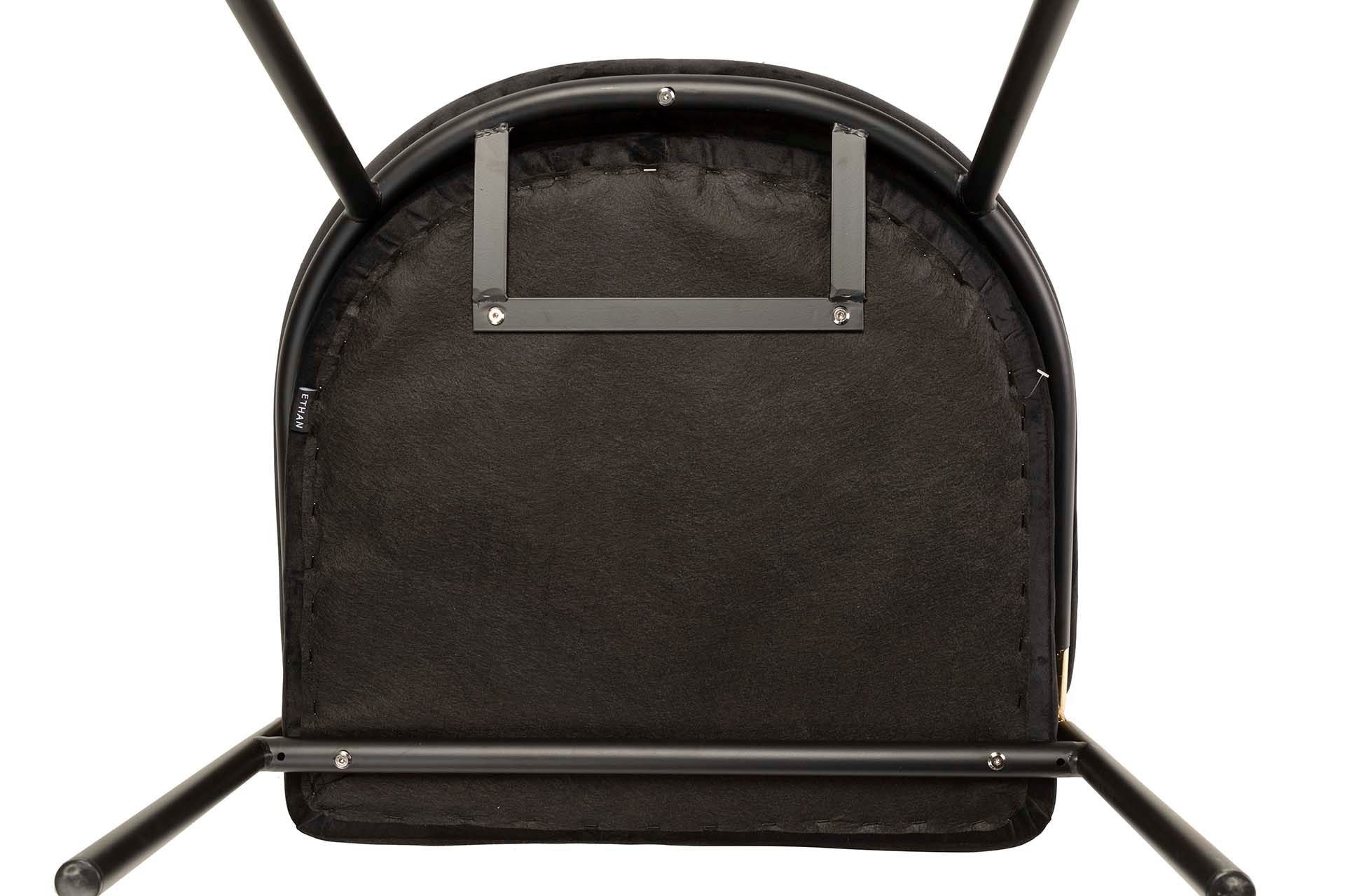 SILLA VELVET NEGRO ATLANTA 64x69x78 CM