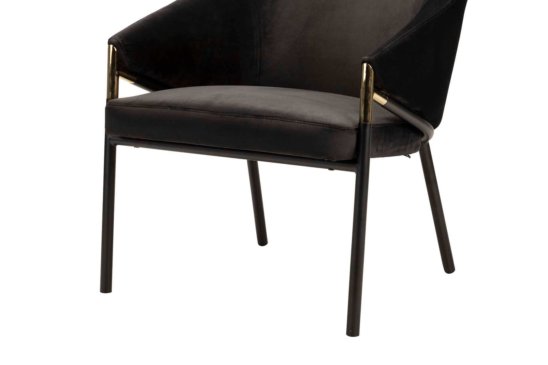 SILLA VELVET NEGRO ATLANTA 64x69x78 CM