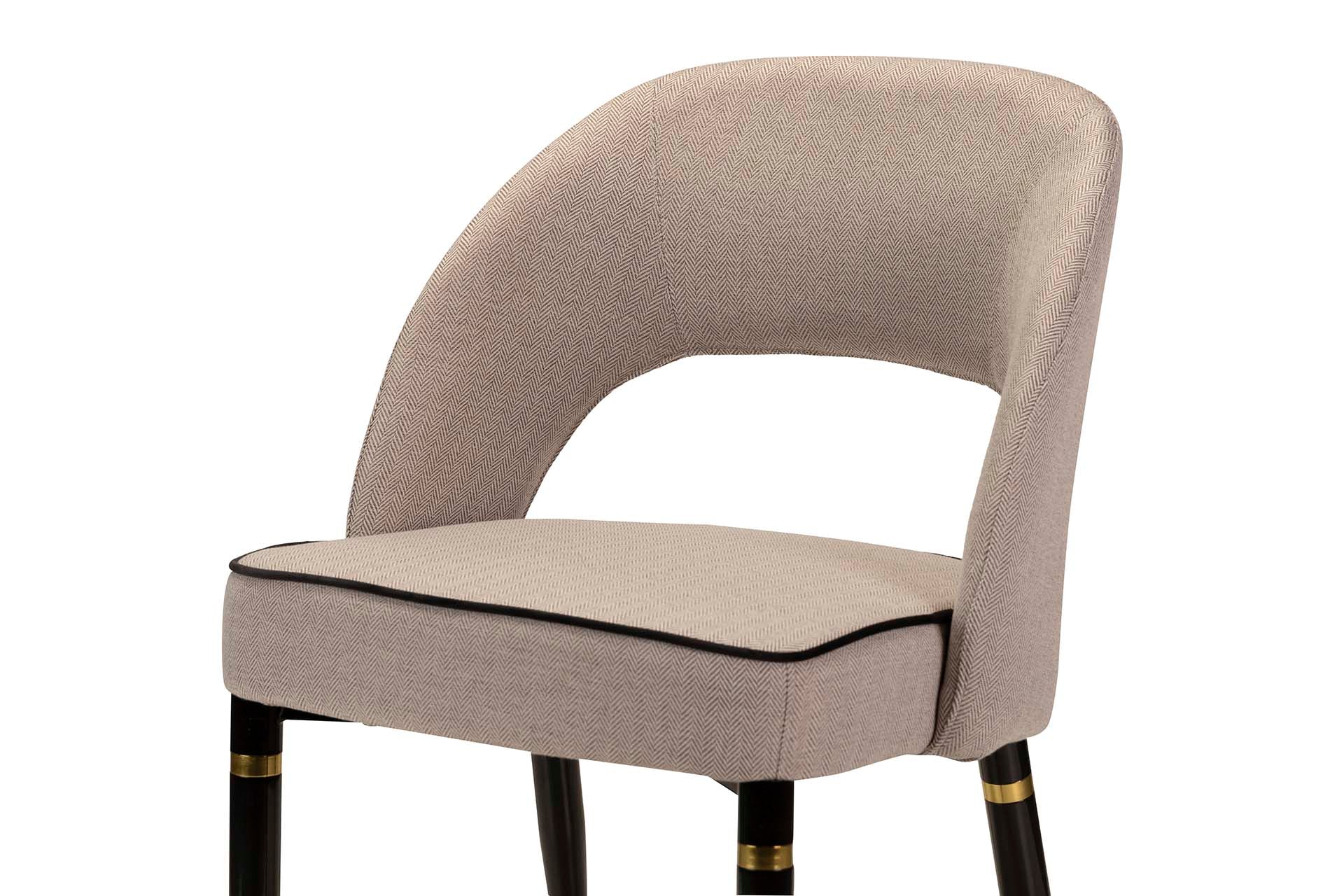 SILLA VELVET GRIS HOUSTON 56x58x83 CM