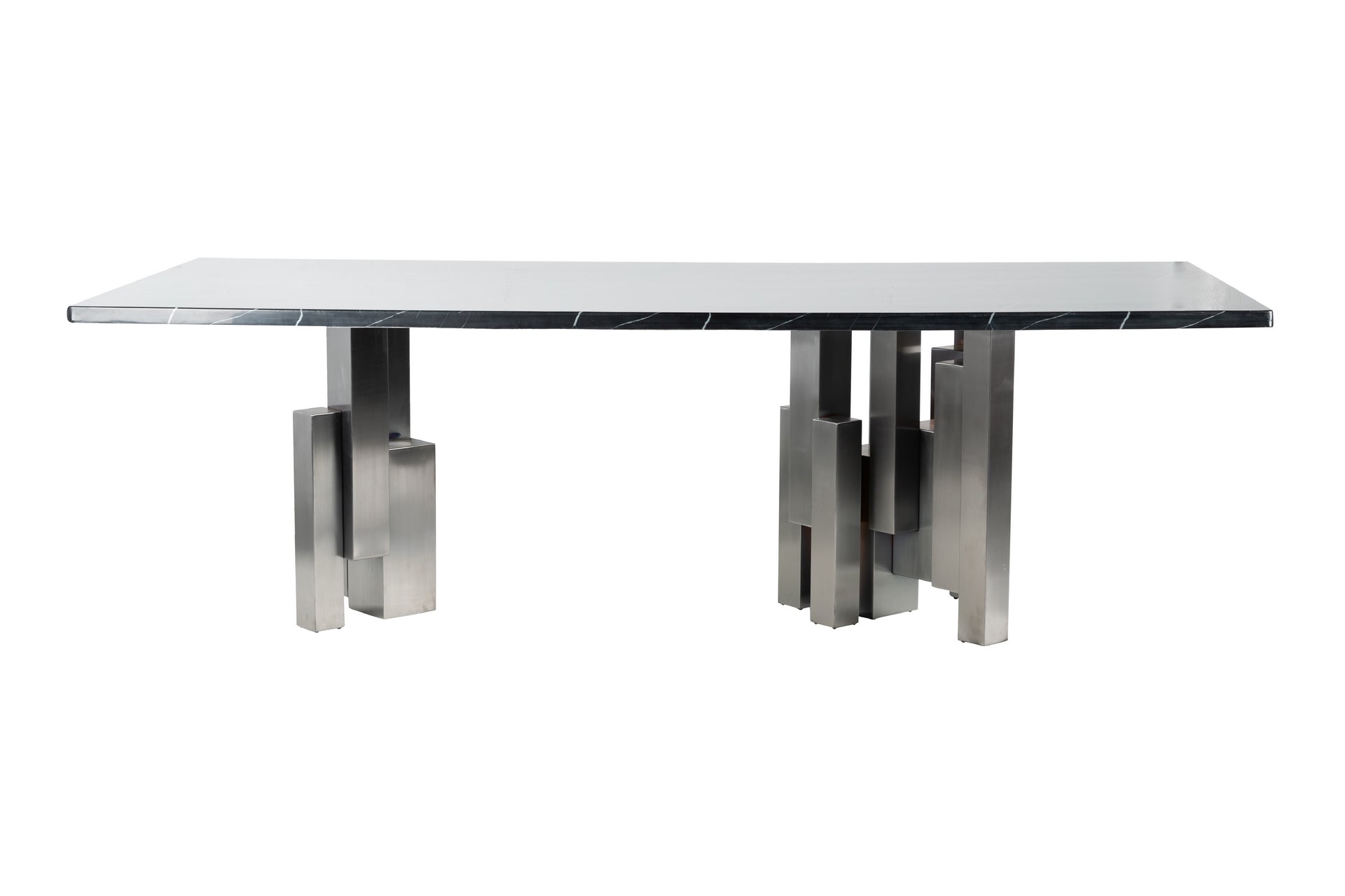 MESA COMEDOR INOX / MARMOL KULWIN 250x110x78 CM