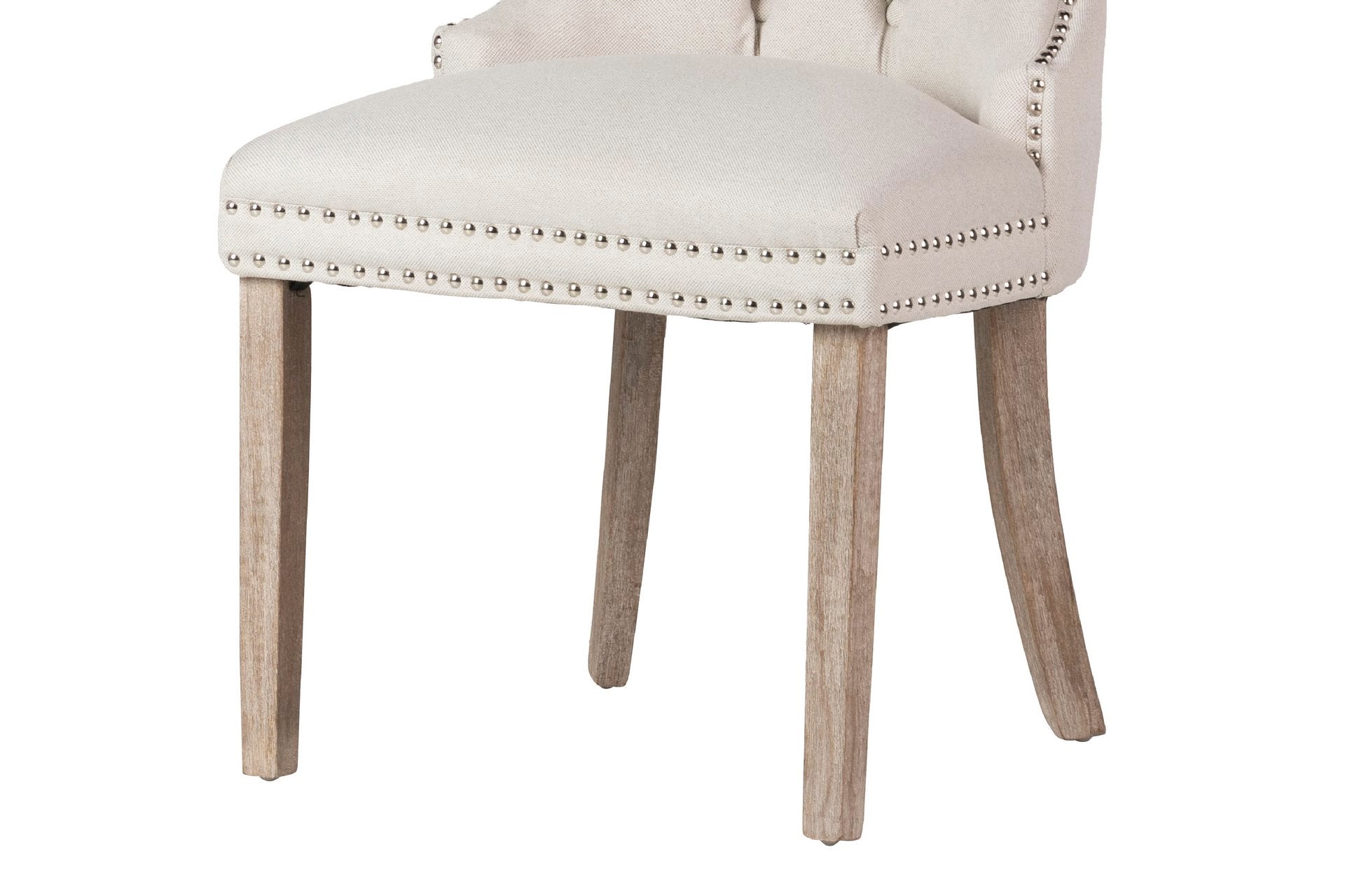 SILLA LINO CAPITONE BEIGE ALBANY 55x61x97 CM