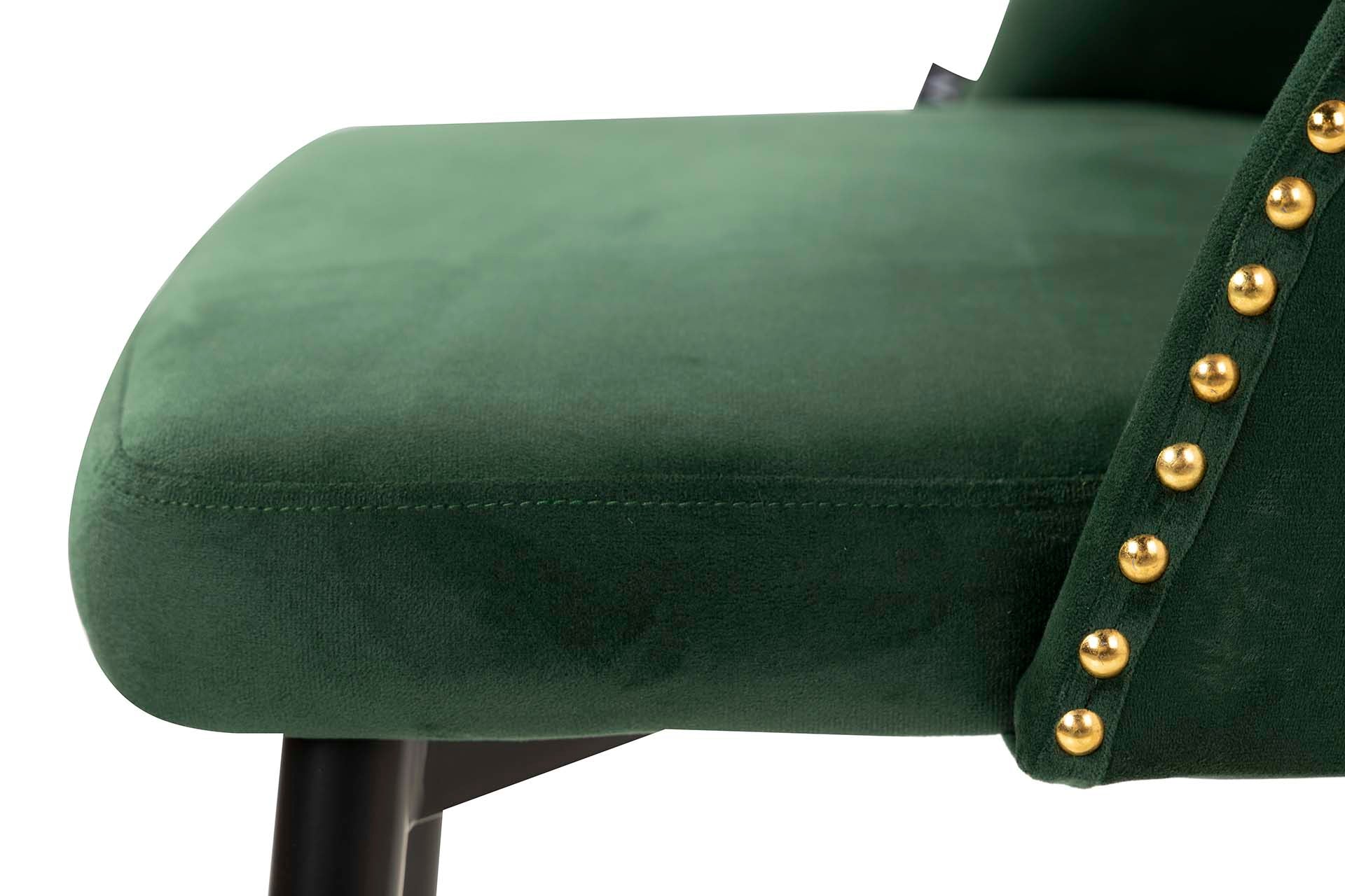 SILLA VELVET VERDE STOWE 49x54x78 CM - Min.2 uds