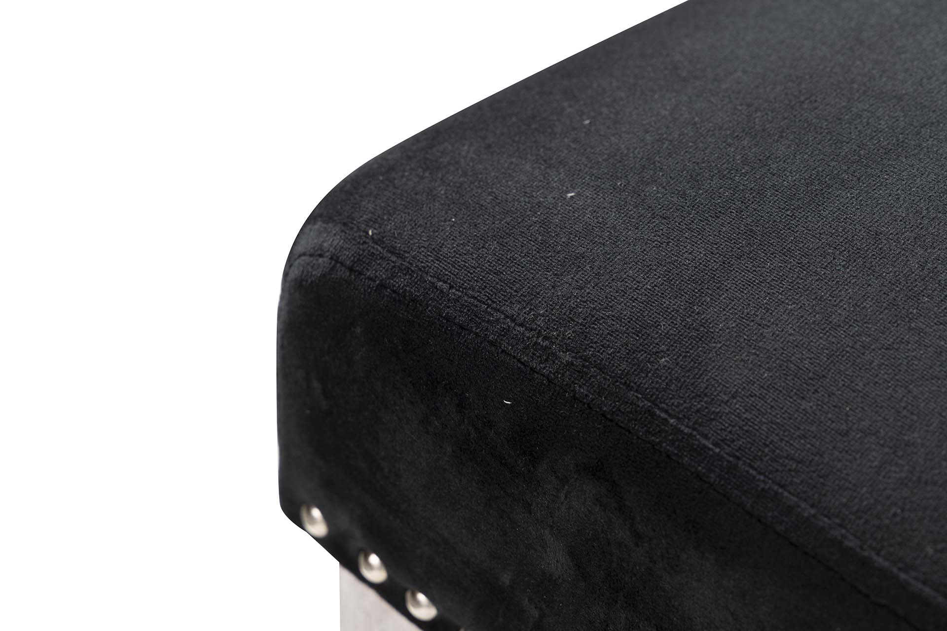 SILLA TACHUELAS VELVET NEGRO BODIE 54x55x97 CM - Min.2 uds