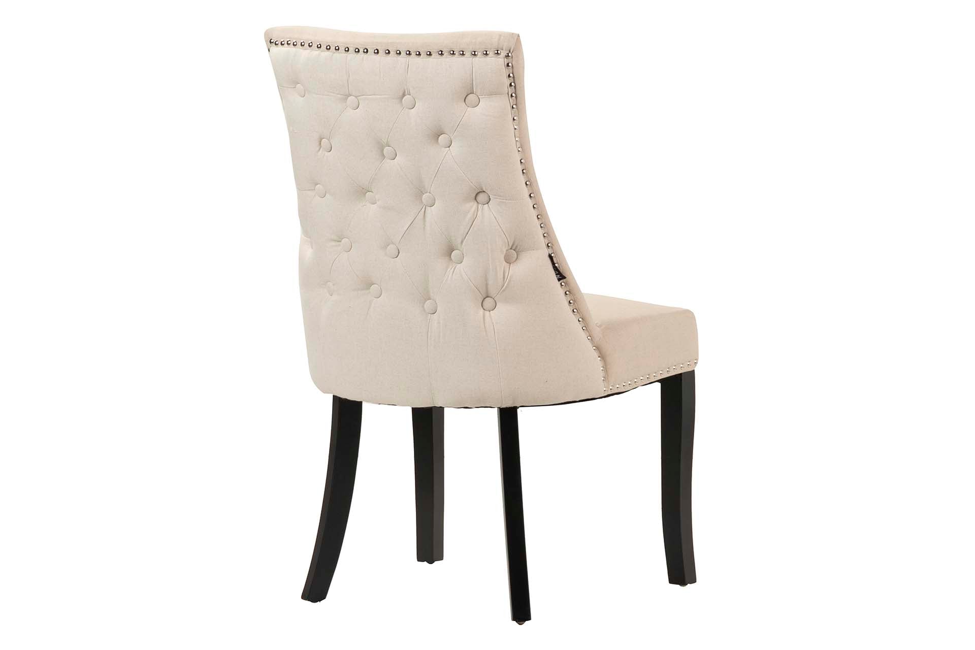 SILLA TACHUELAS LINO BIEGE POTOMAC 56x62x96 CM - Min.2 uds