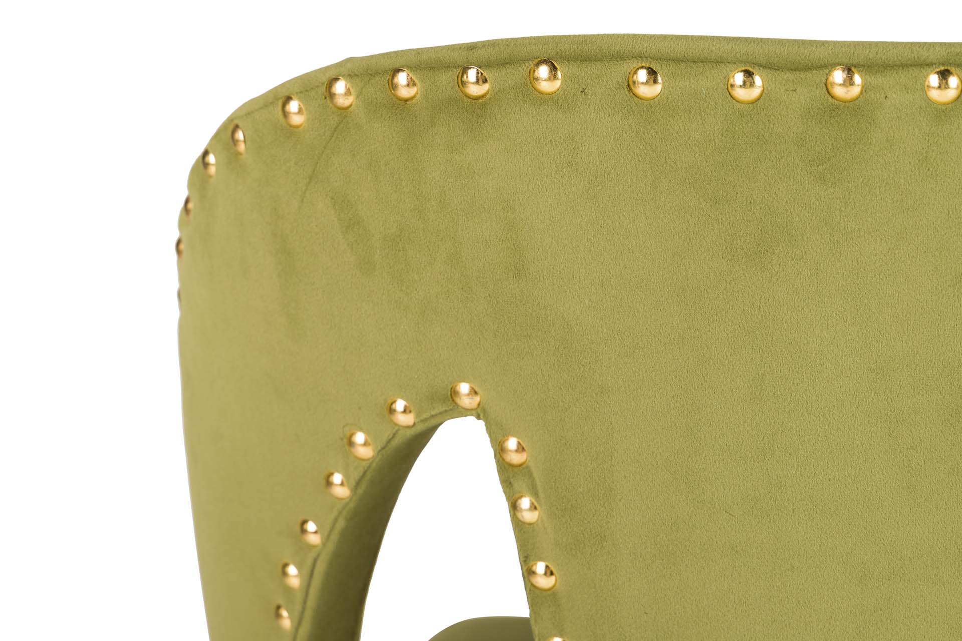 SILLA TACHUELAS VELVET VERDE STOWE 49x54x82 CM - Min.2 uds