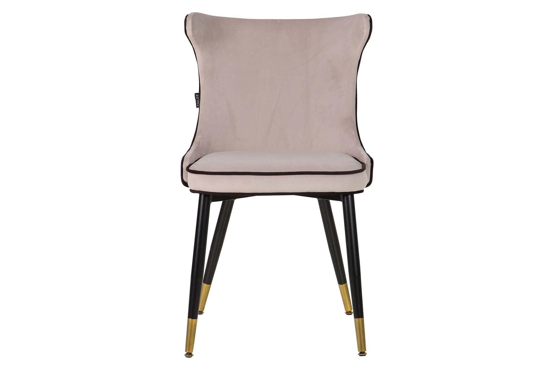 SILLA VELVET GRIS ASPEN 49x54x82 CM - Min.2 uds