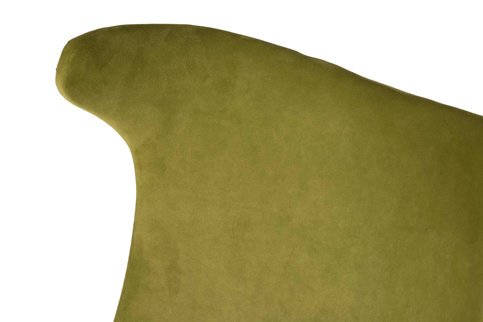 SILLA TACHUELAS VELVET VERDE ASPEN 49x54x82 CM - Min.2 uds