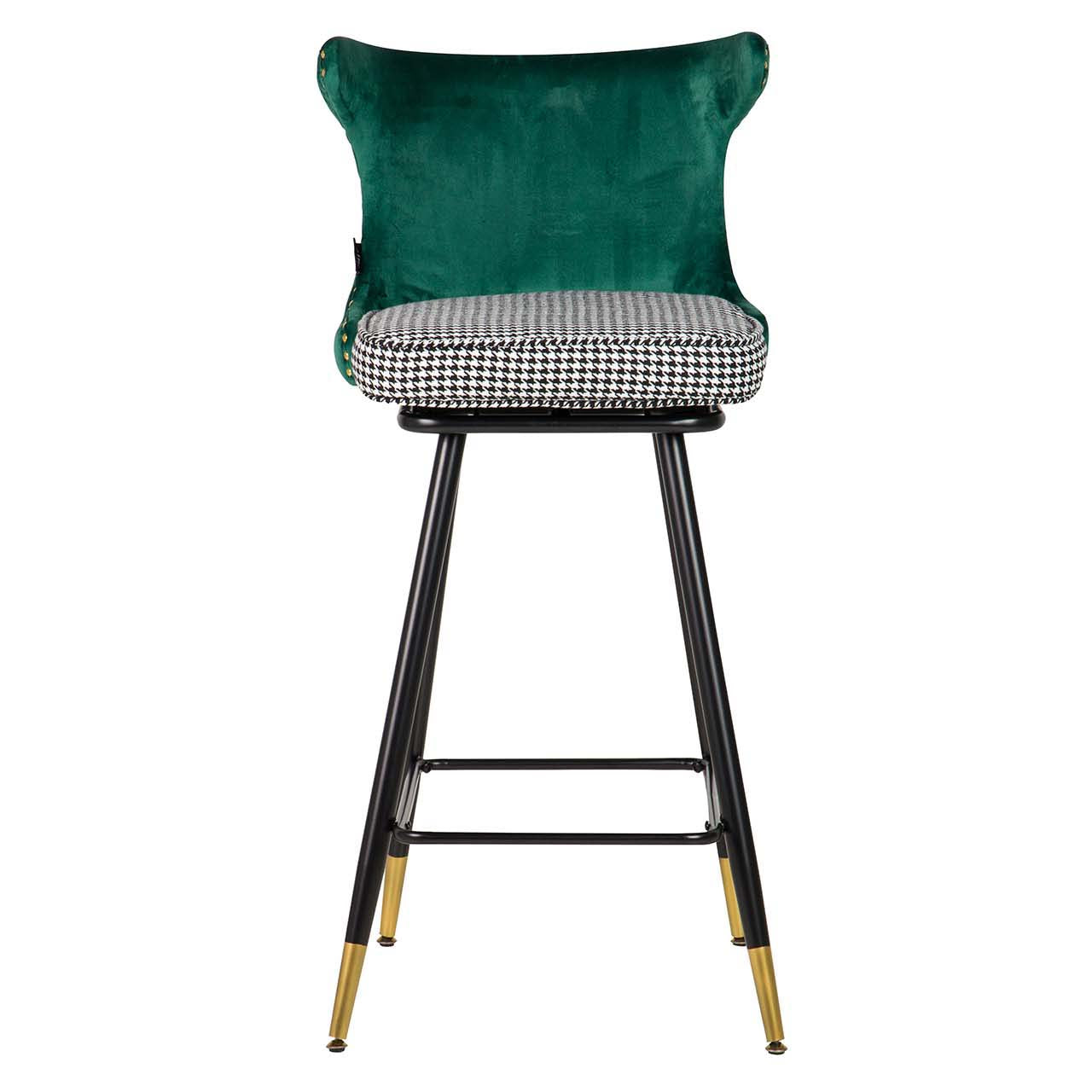 TABURETE BAR VELVET VERDE CLINTON 46x53x105 CM - Min.2 uds