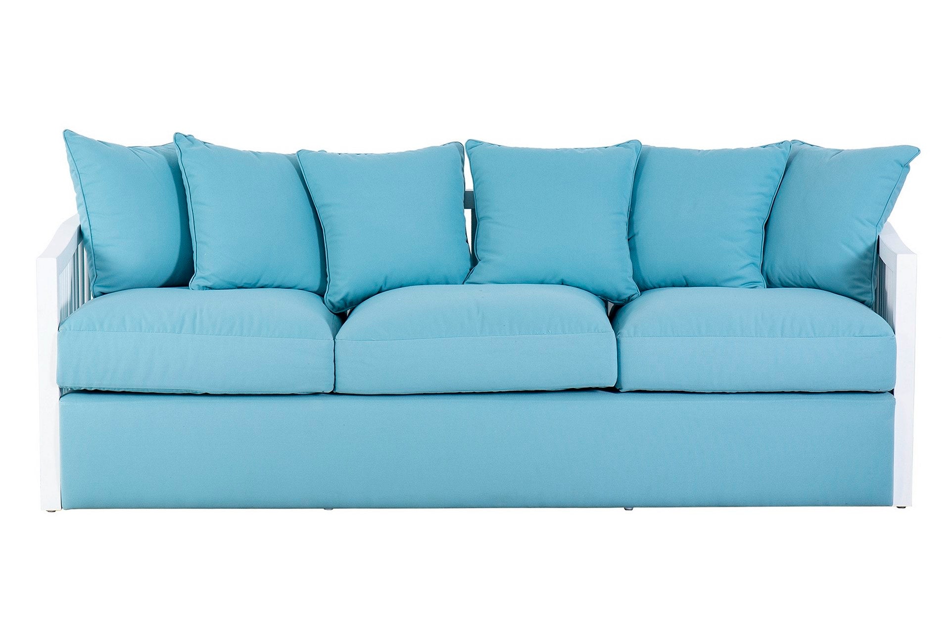 SOFA CAOBA BLANCO AZUL TRONDHEIM 220x83x90 CM