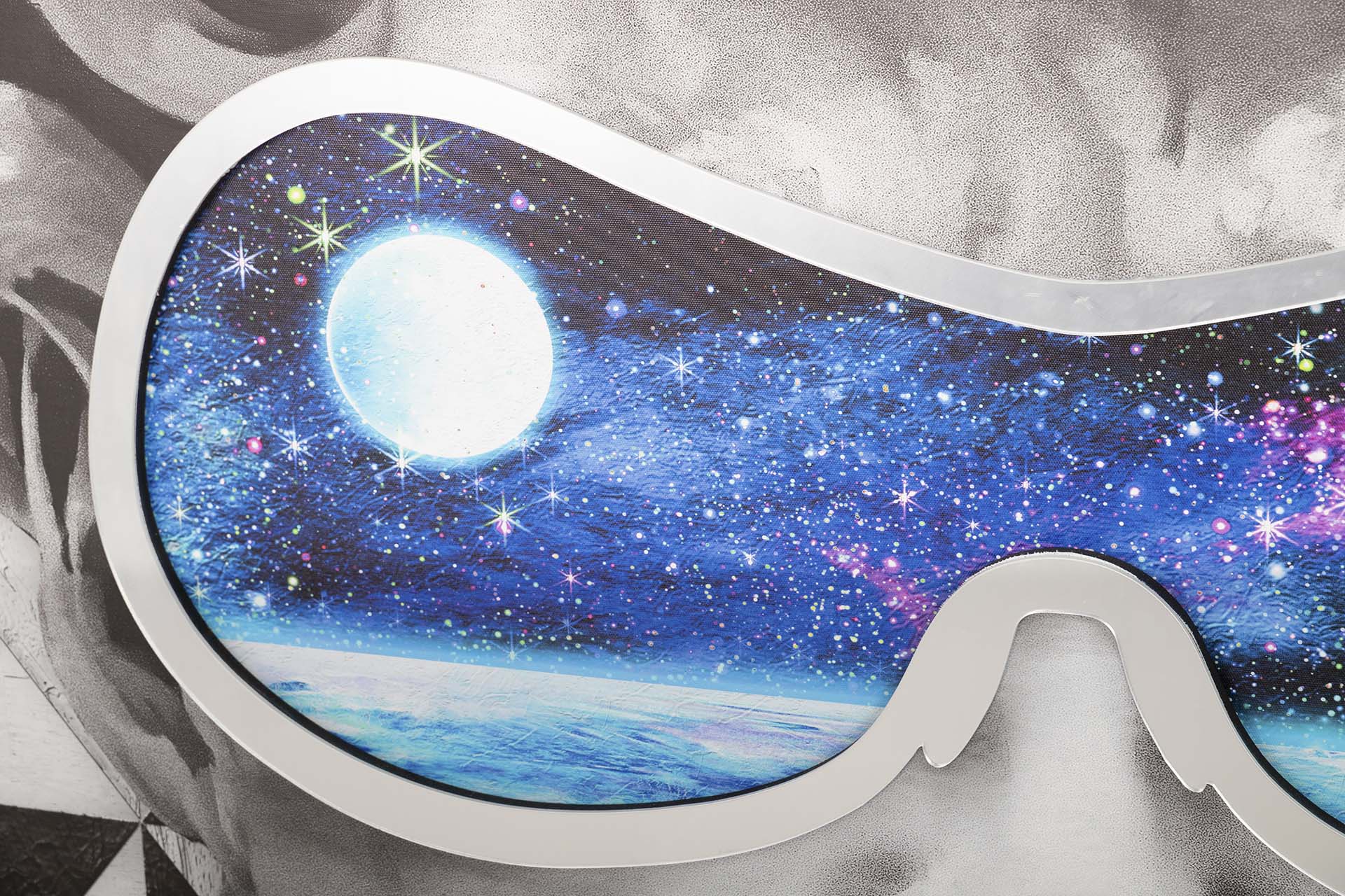 CUADRO DAVID GAFAS GALAXY 117x3x147 CM