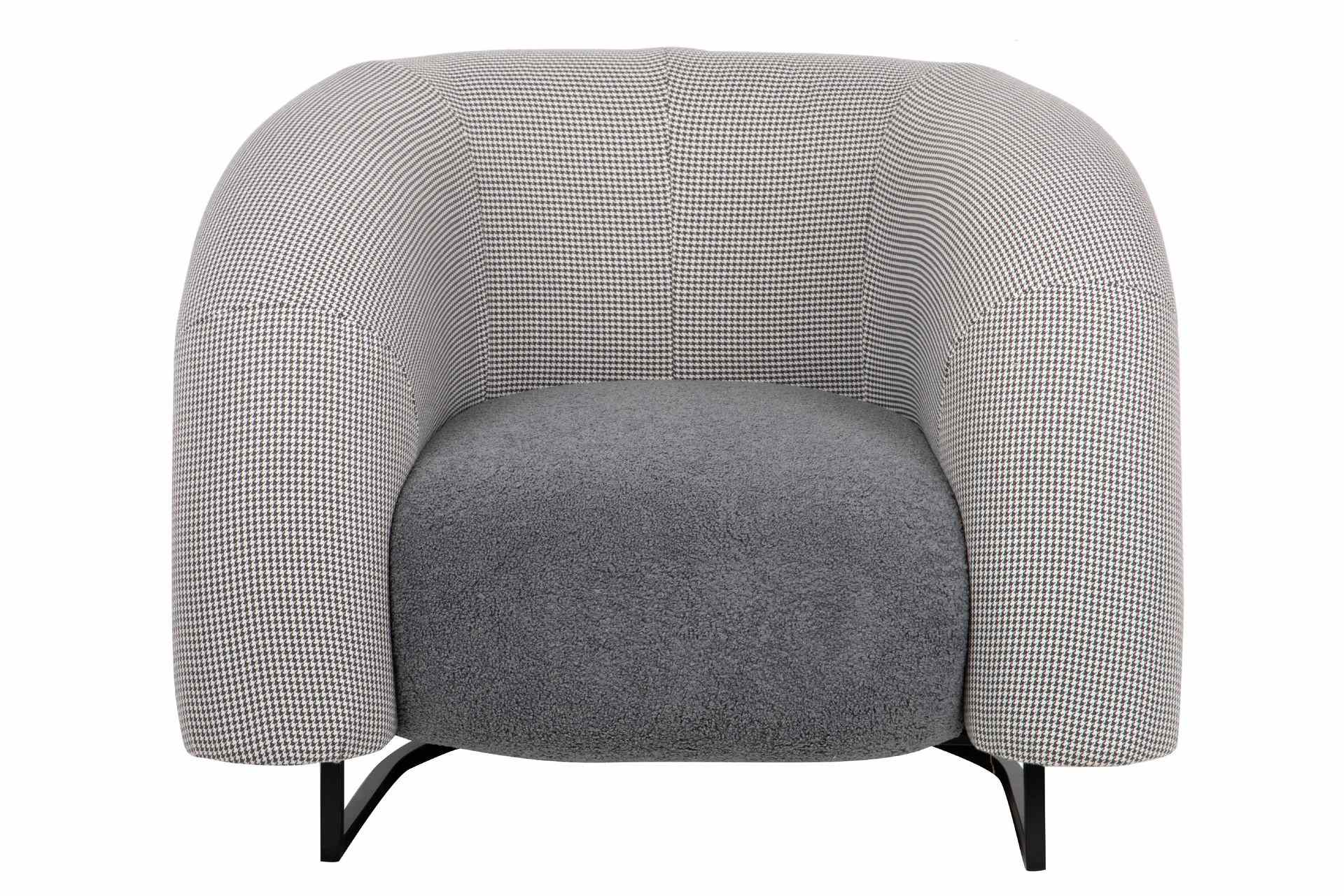 SILLON TELA GRIS HANKO 89x85x74 CM