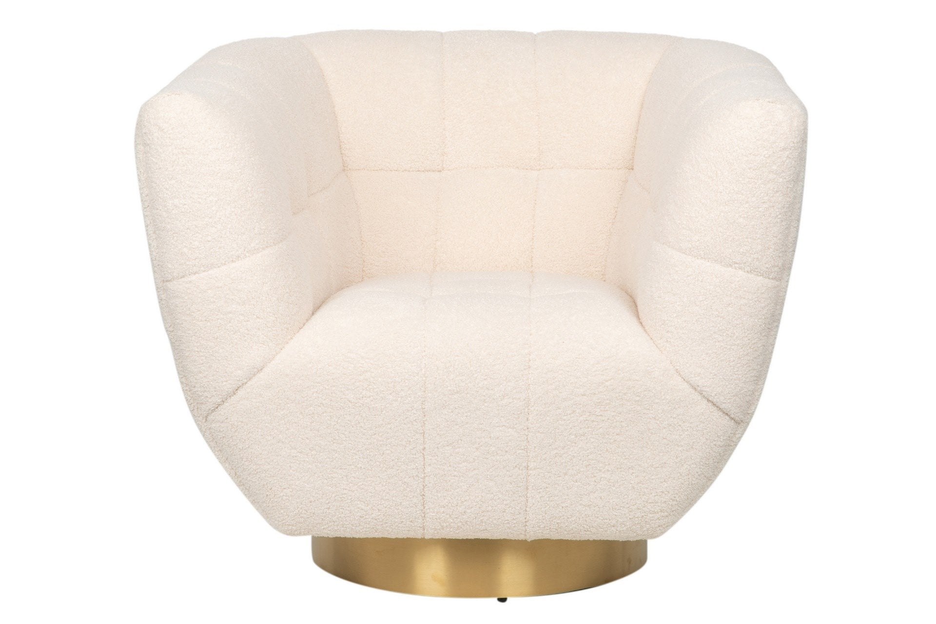 SILLON ACERO INOXIDABLE/BOUCLE INARI 85x75x75 CM