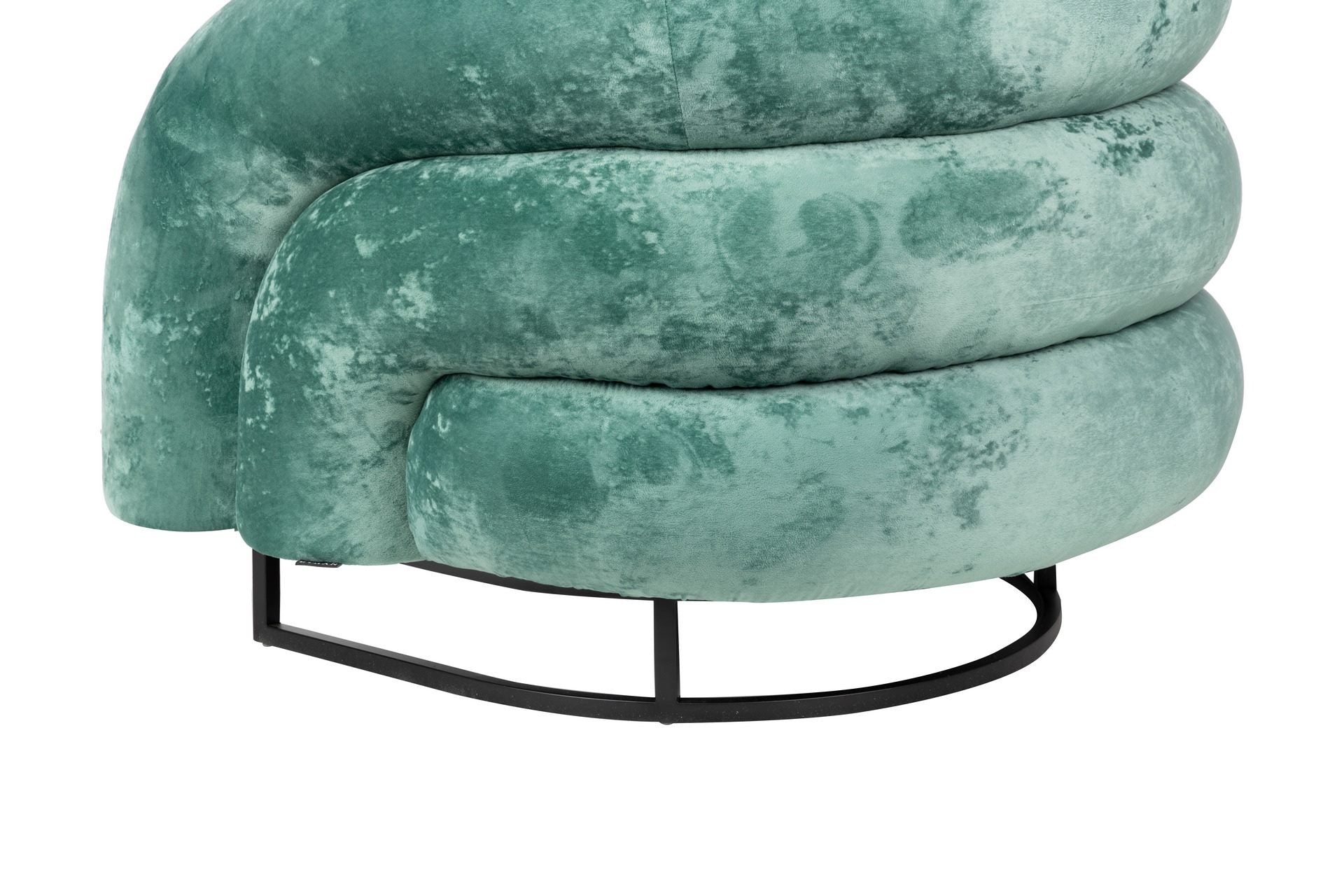 SILLON ACERO INOXIDABLE/VELVET HANKO 89x85x74 CM