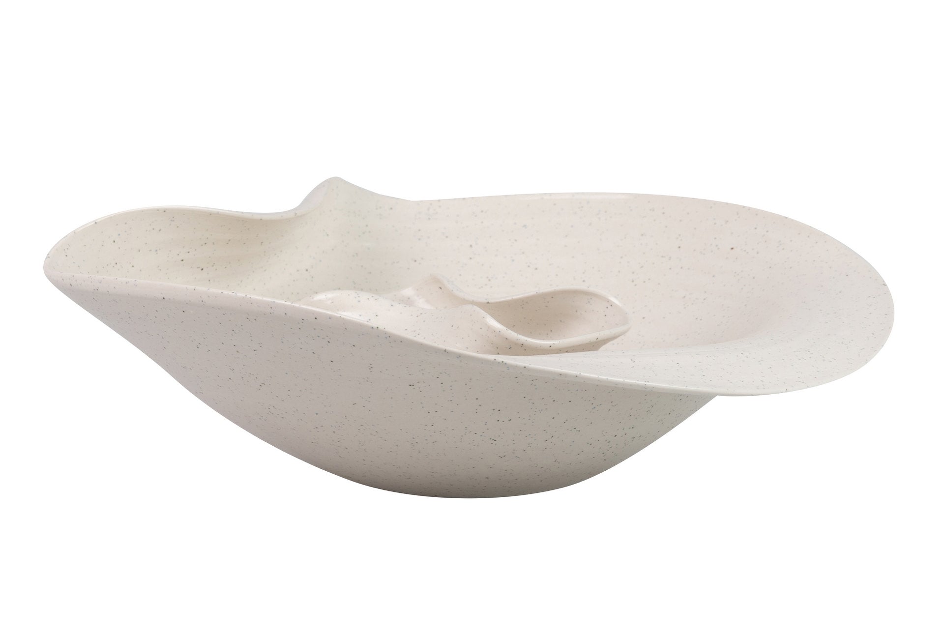 CENTRO DE MESA CERAMICA BEIGE IZMIR 39x35x14 CM