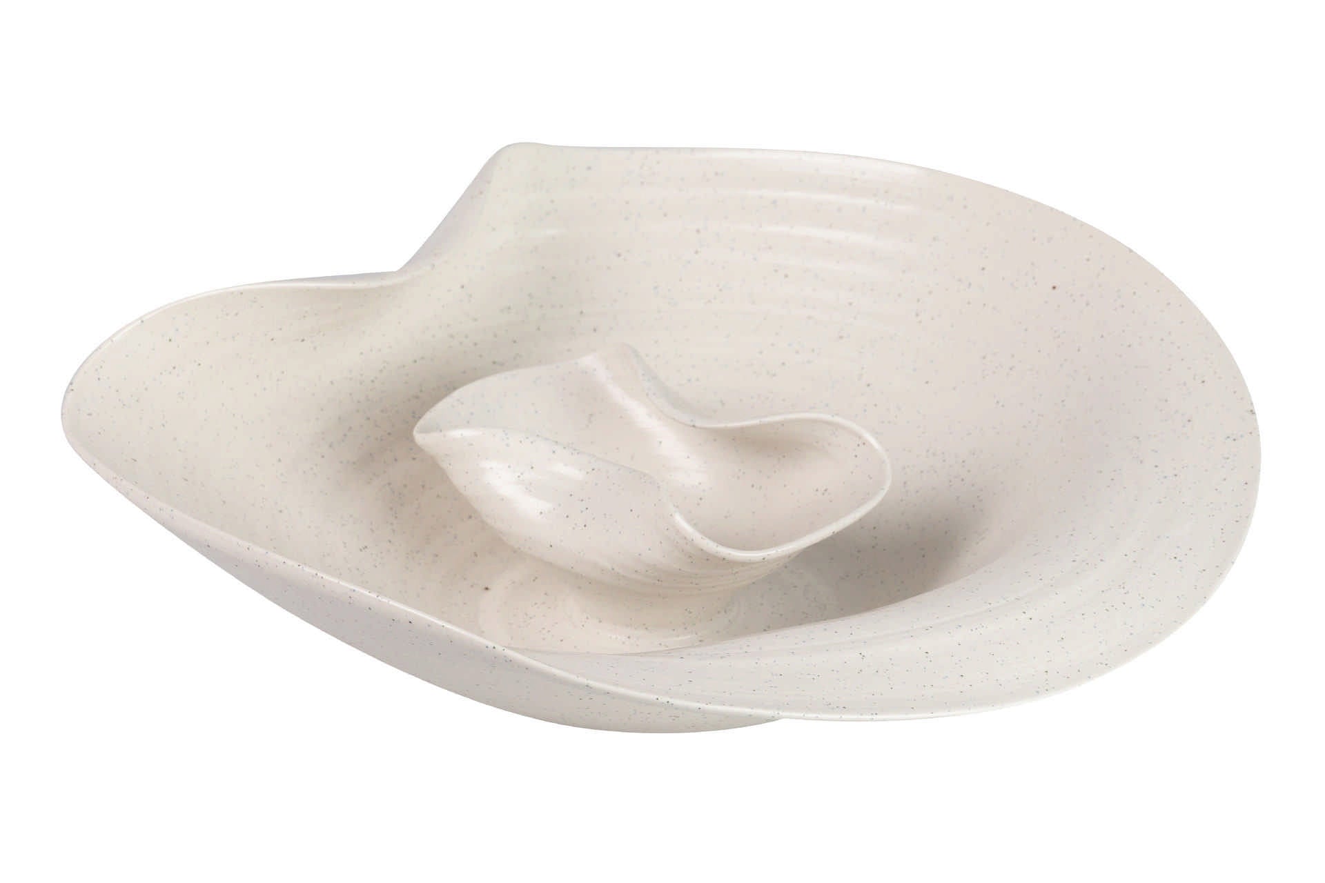 CENTRO DE MESA CERAMICA BEIGE IZMIR 39x35x14 CM