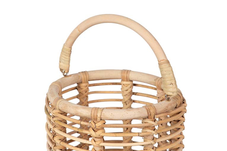 CONJUNTO 2 LANTERNAS DE RATAN 25x25x40 / 35x35x50 CM