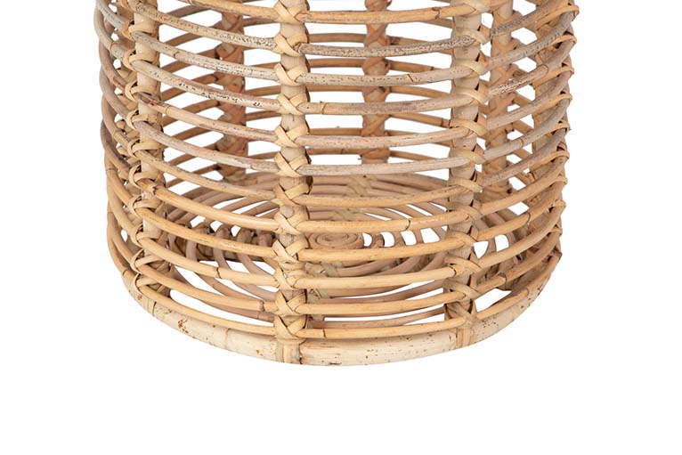 CONJUNTO 2 LANTERNAS DE RATAN 25x25x40 / 35x35x50 CM