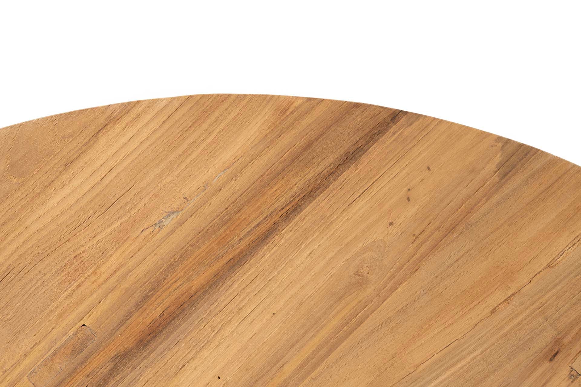 MESA COMEDOR MADERA NATURAL 130x130x75 CM