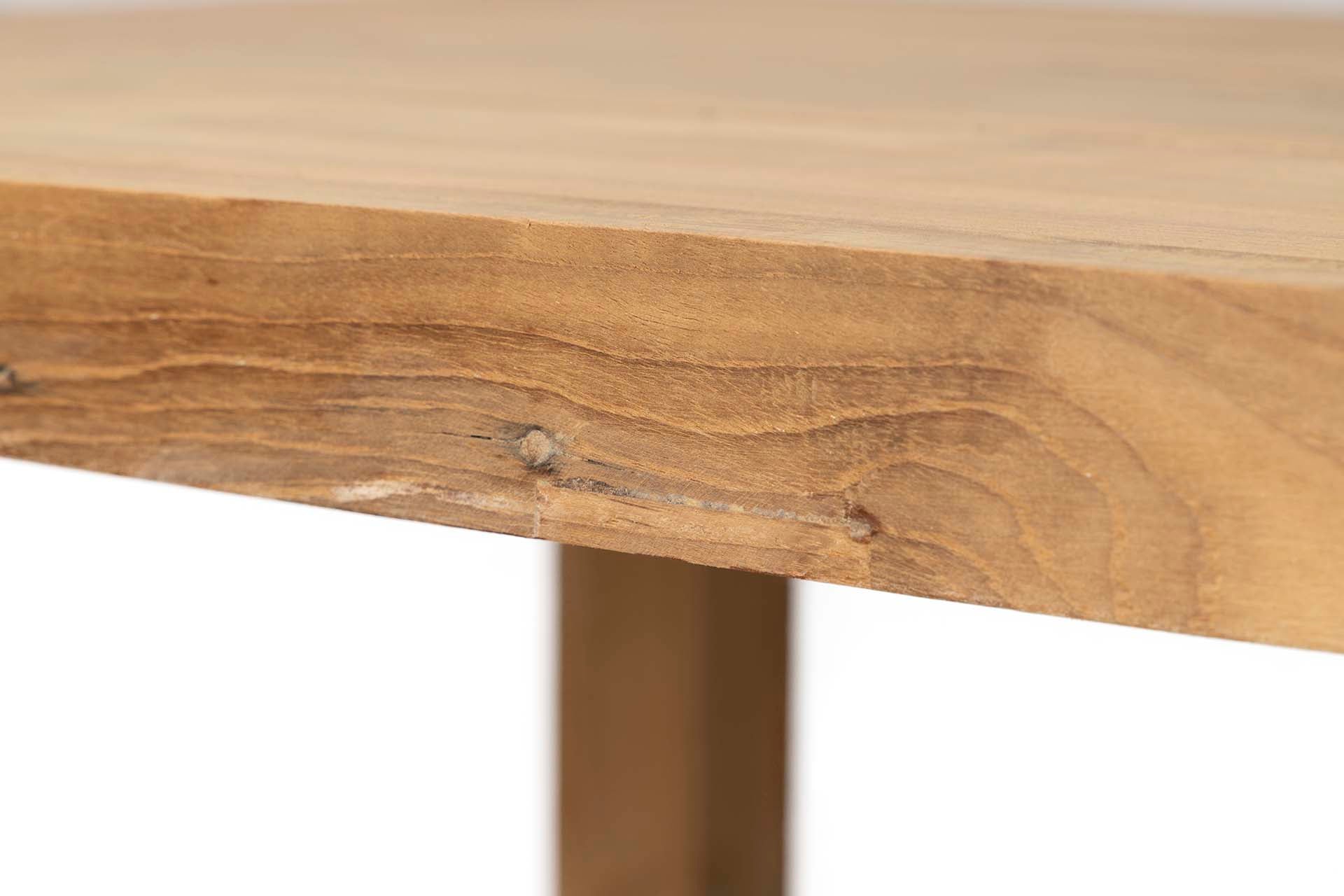 MESA COMEDOR MADERA NATURAL 220x80x75 CM